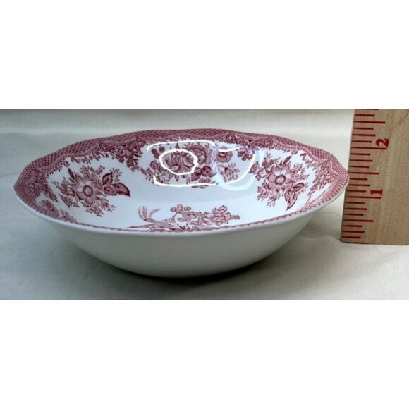 7 Red Parliament Premiere Original Manufacturers Asiatic Pheasants Cereal Bowls - Picture 13 of 13